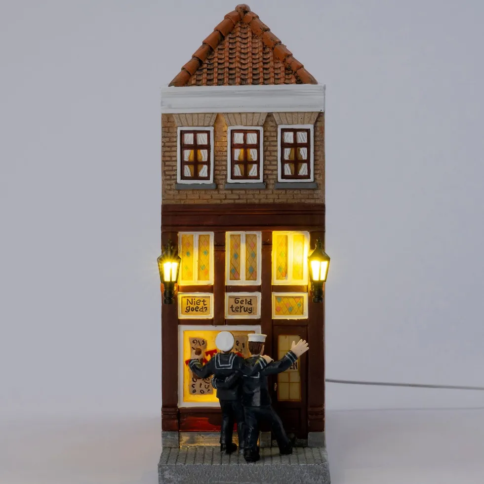 Intratuin kersthuisje tattoowinkel 7,5 x 18,5 x 22 cm