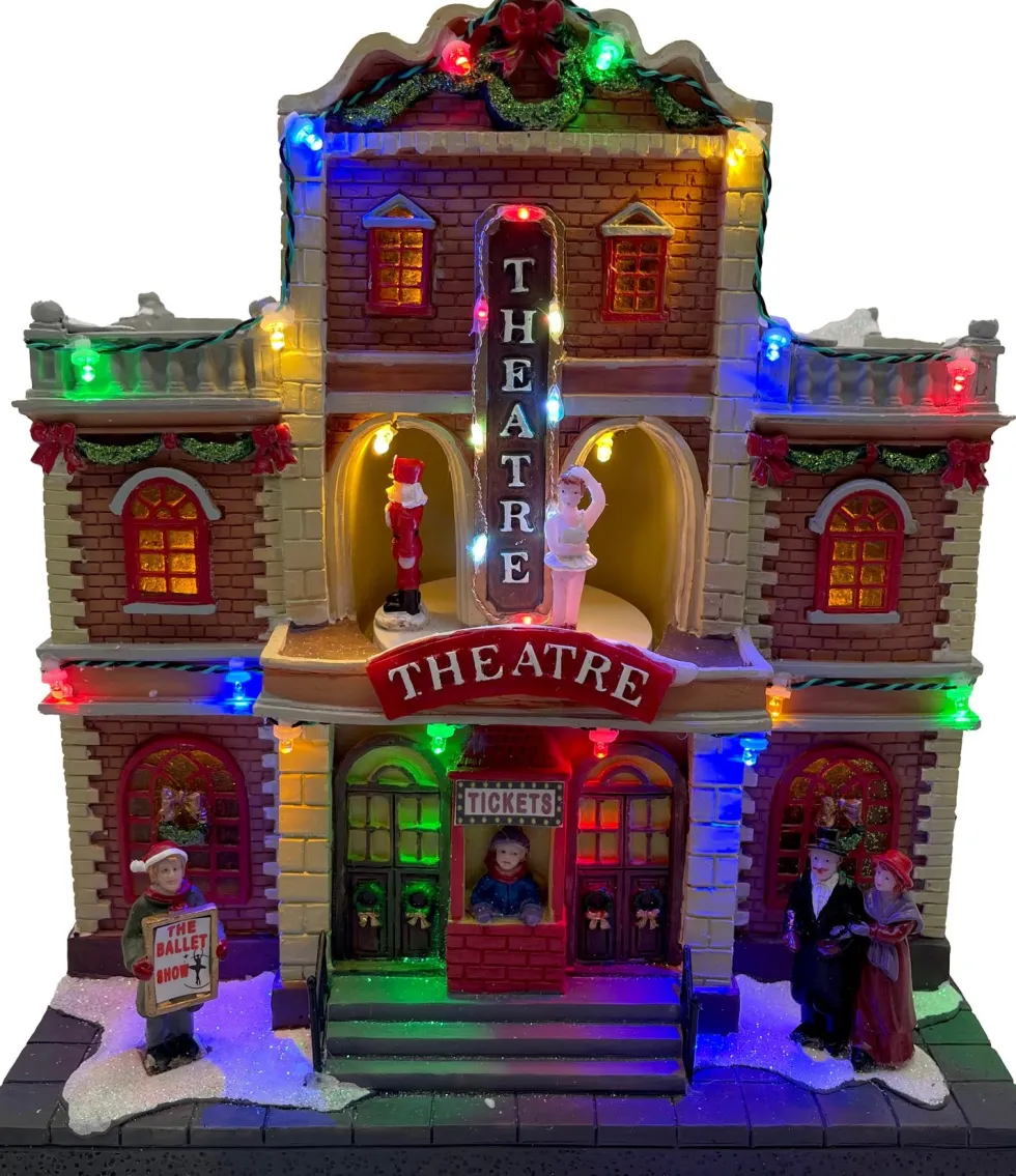 Intratuin kersthuisje theater 24 x 16,5 x 27 cm