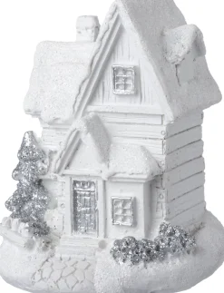 Intratuin kersthuisje Trondheim variant 7 wit 7,3 x 5,5 x 10,4 cm