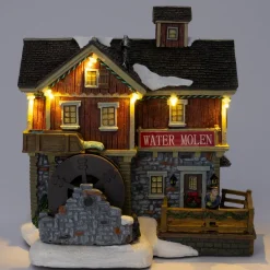 Intratuin kersthuisje watermolen 19 x 14,5 x 19 cm