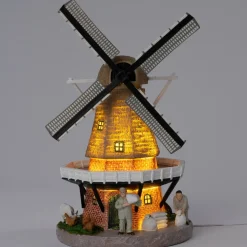 Intratuin kersthuisje windmolen de Brink 16 x 16 x 27 cm