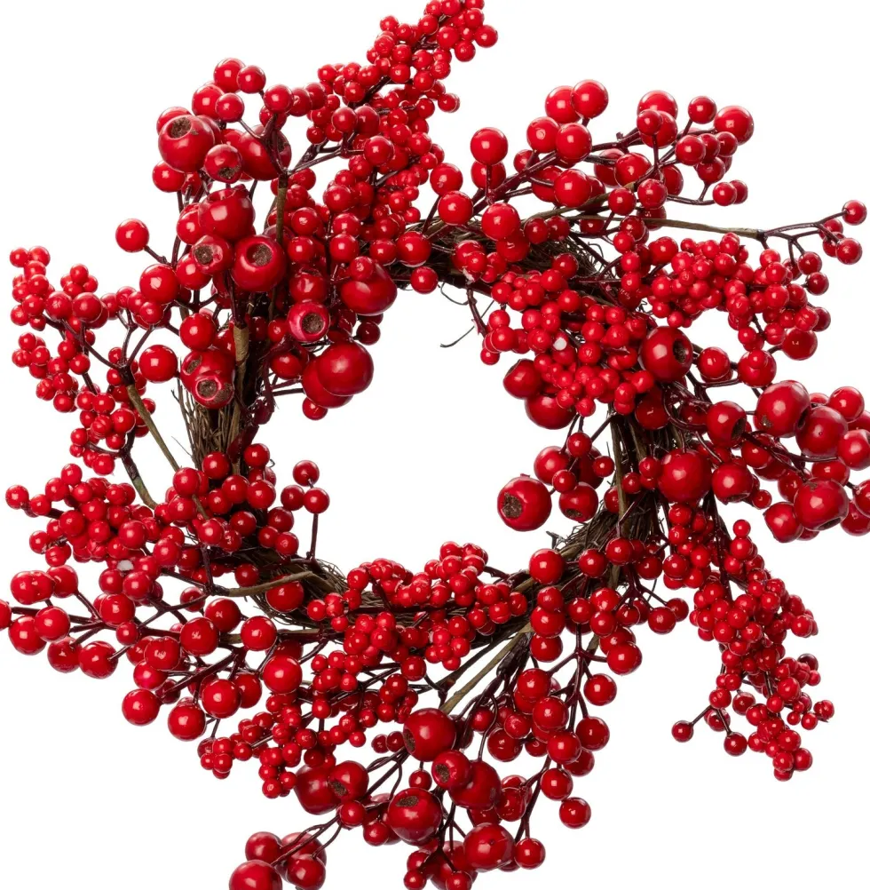 Intratuin kerstkrans bessen D 45 H 8 cm