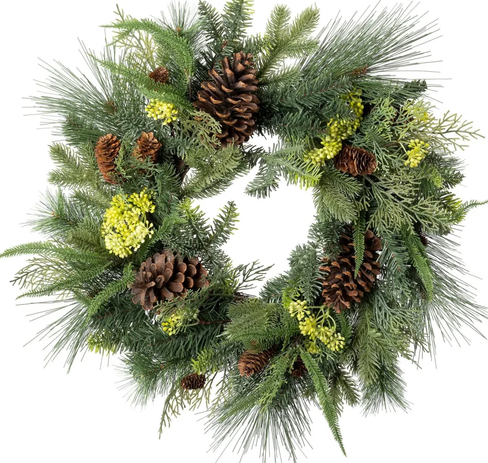 Intratuin kerstkrans dennenappel D 60 H 13 cm