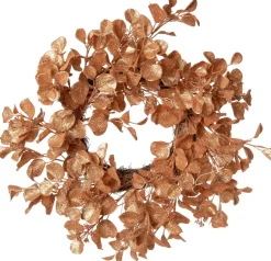 Intratuin kerstkrans Eucalyptustakken D 56 H 15 cm koper