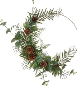 Intratuin kerstkrans met LED groen 37 x 38 x 6 cm