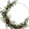 Intratuin kerstkrans met LED groen 55 x 50 x 7 cm