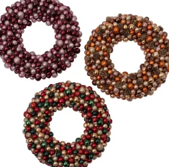 Intratuin kerstkrans Trevi kerstbal bruin / goud D 50 H 8 cm