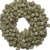 Intratuin kerstkrans van cipreskegels wax overgoten D 35 cm antiek groen