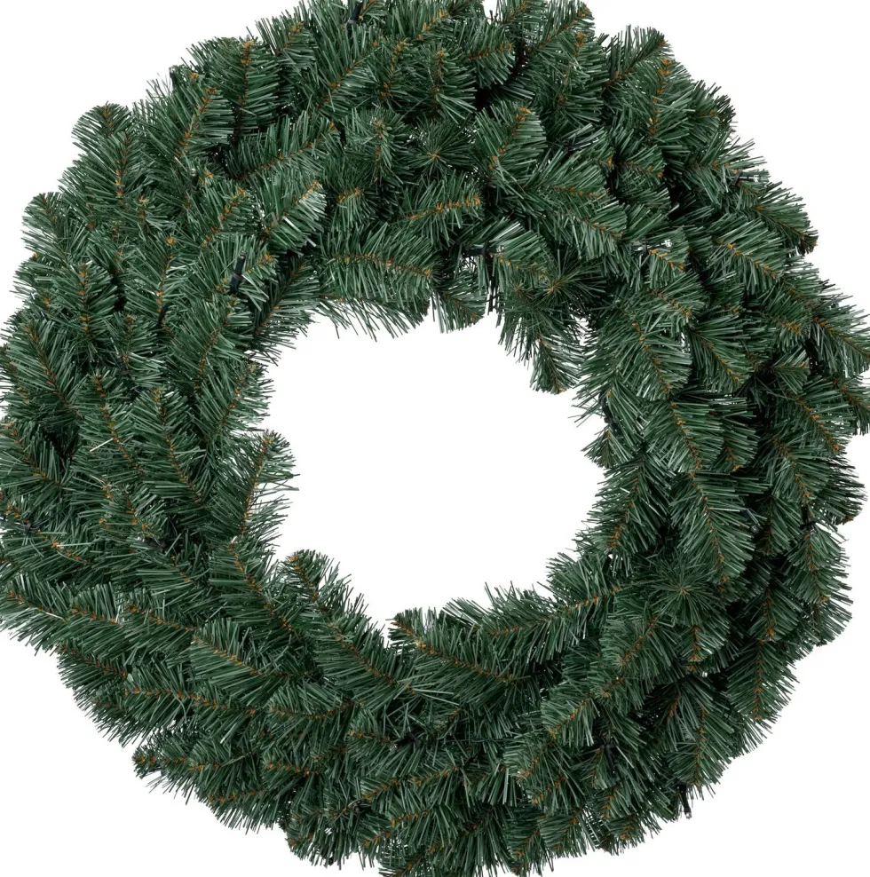 Intratuin kerstkrans Winterberg blauw met 30 lampjes warm wit D 60 cm