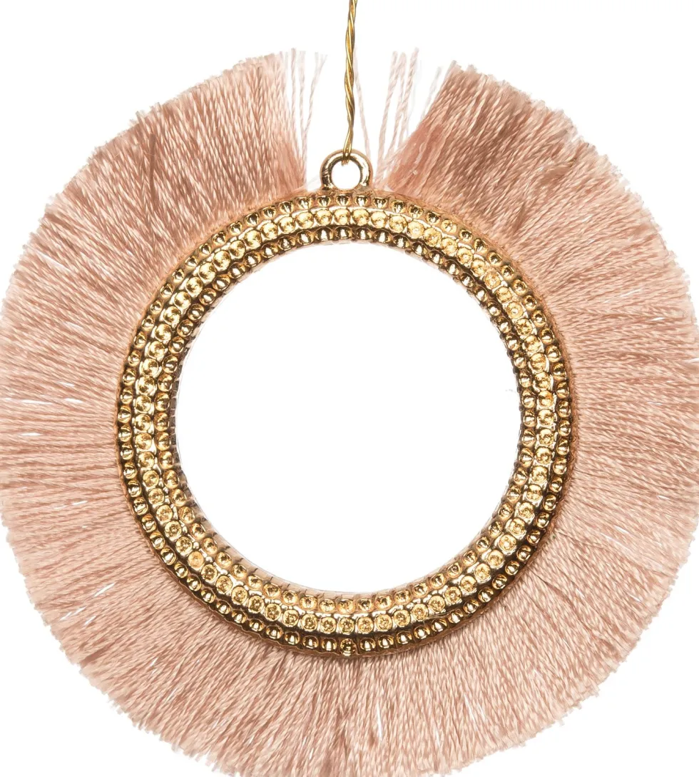 Intratuin kerst ornament Aalt roze D 6,5 cm