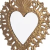 Intratuin kerst ornament Ascona hart goud 23,5 x 30 cm