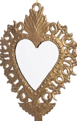 Intratuin kerst ornament Ascona hart goud 23,5 x 30 cm
