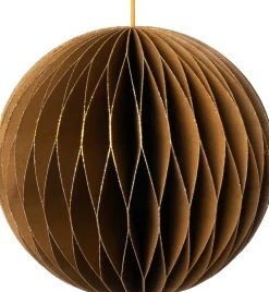 Intratuin kerst ornament Astrid bal goud D 9 cm