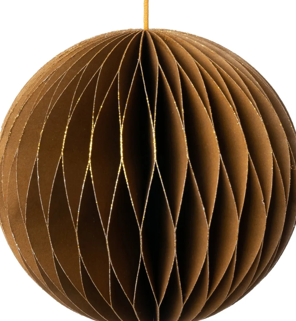 Intratuin kerst ornament Astrid bal goud D 9 cm