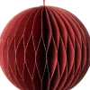 Intratuin kerst ornament Astrid bal rood D 9 cm