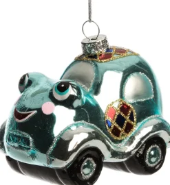 Intratuin kerst ornament auto blauw 10 x 6 x 8 cm