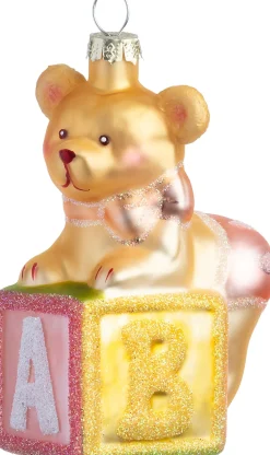 Intratuin kerst ornament babys eerste beer 6,5 x 4,2 x 9,8 cm