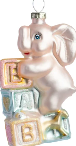 Intratuin kerst ornament babys eerste olifant 5,9 x 4,2 x 9,6 cm