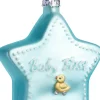 Intratuin kerst ornament babys eerste ster blauw 6,7 x 2,2 x 7,2 cm