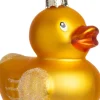 Intratuin kerst ornament badeend geel 8 x 6 x 9,5 cm