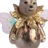 Intratuin kerst ornament beer elfje bruin / goud 7,6 x 5,1 x 13,3 cm