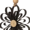 Intratuin kerst ornament bloem Florien zwart D 10 cm