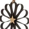 Intratuin kerst ornament bloem Florien zwart D 15 cm