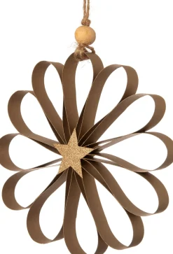 Intratuin kerst ornament bloem Florien goud D 15 cm