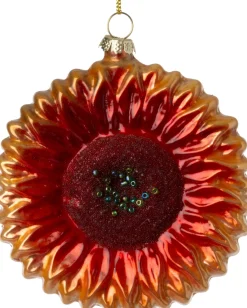 Intratuin kerst ornament bloem 9,5 x 3 x 9,5 cm