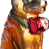 Intratuin kerst ornament boerboel bruin 7,2 x 6,5 x 11,5 cm