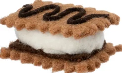 Intratuin kerst ornament Bolo ijs sandwich bruin 8,5 x 7 x 5 cm