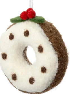 Intratuin kerst ornament Bolo donut met stippen bruin D 10 H 3,5 cm