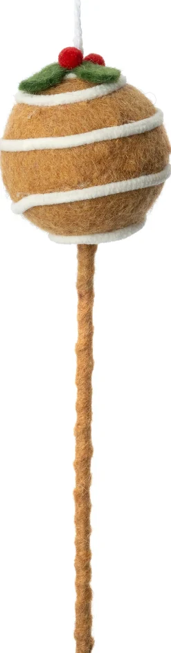 Intratuin kerst ornament Bolo cakepop bruin 6 x 6,5 x 24 cm