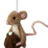 Intratuin kerst ornament Bolo muis taart bruin 8 x 5 x 9 cm