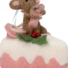 Intratuin kerst ornament Bolo muis taart roze 12 x 9 x 13 cm