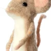 Intratuin kerst ornament Bolo muis met koksmuts bruin 6 x 8 x 16 cm