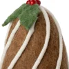 Intratuin kerst ornament Bolo muis taart bruin 8,5 x 8,5 x 9 cm
