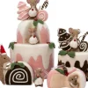 Intratuin kerst ornament Bolo muis taart bruin 9 x 16 x 13 cm