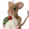 Intratuin kerst ornament Bolo muis taart wit 7 x 4,5 x 7 cm