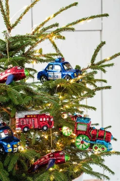 Intratuin kerst ornament brandweerauto 8,6 x 3,8 x 6,3 cm