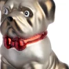 Intratuin kerst ornament bulldog grijs 6,5 x 5 x 5,9 cm