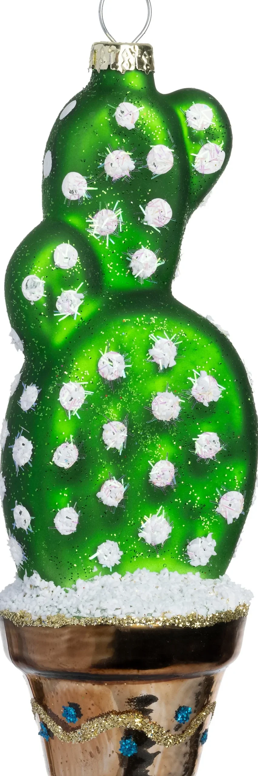 Intratuin kerst ornament cactus groen 4,6 x 4,4 x 13,2 cm