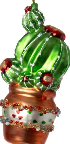 Intratuin kerst ornament cactus groen 6 x 5,9 x 12 cm