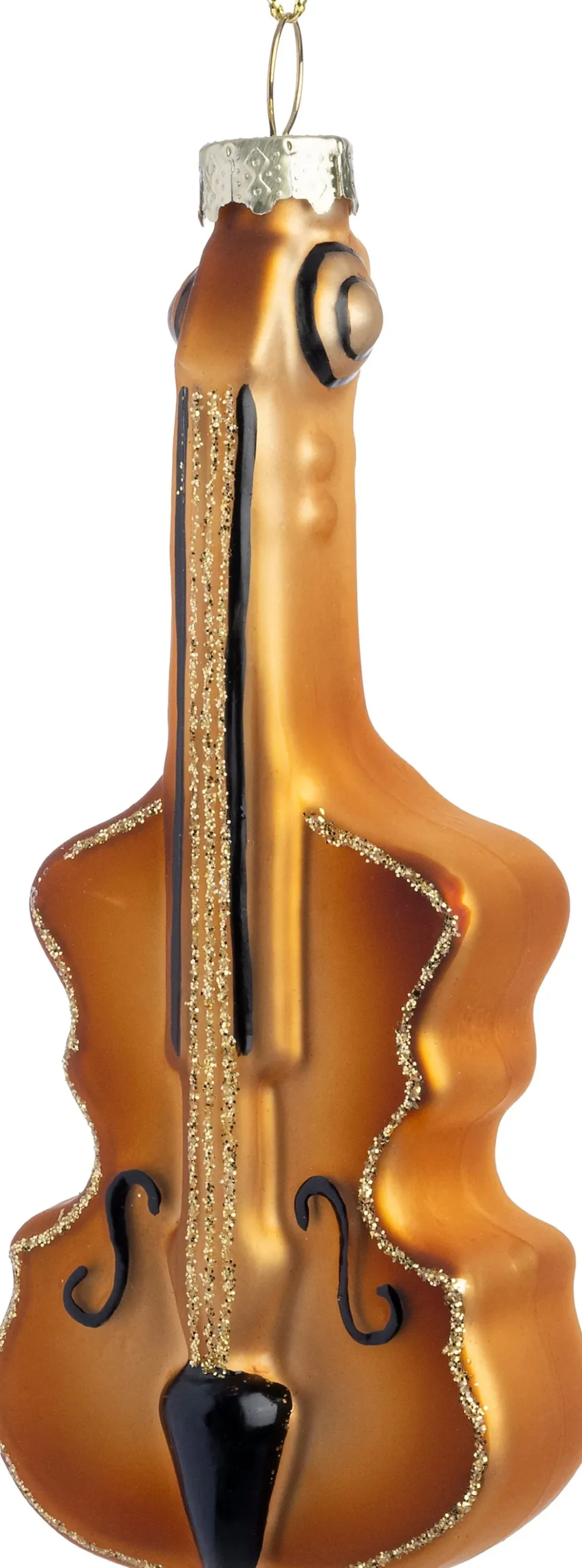 Intratuin kerst ornament cello goud 5 x 2,8 x 12,2 cm