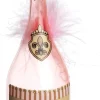 Intratuin kerst ornament champagne transparant 3,8 x 3,8 x 12 cm