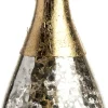 Intratuin kerst ornament champagnefles goud / zilver 4 x 4 x 13,5 cm