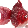 Intratuin kerst ornament Cobie vis rood 7,5 x 7 x 7,8 cm