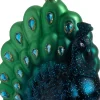 Intratuin kerst ornament Cobie pauw blauw / groen 9,6 x 3,9 x 10 cm