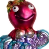 Intratuin kerst ornament Cobie octopus roze 9,5 x 7,5 x 11,1 cm