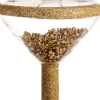 Intratuin kerst ornament Cocktailglas transparant / goud 8 x 8 x 10,5 cm